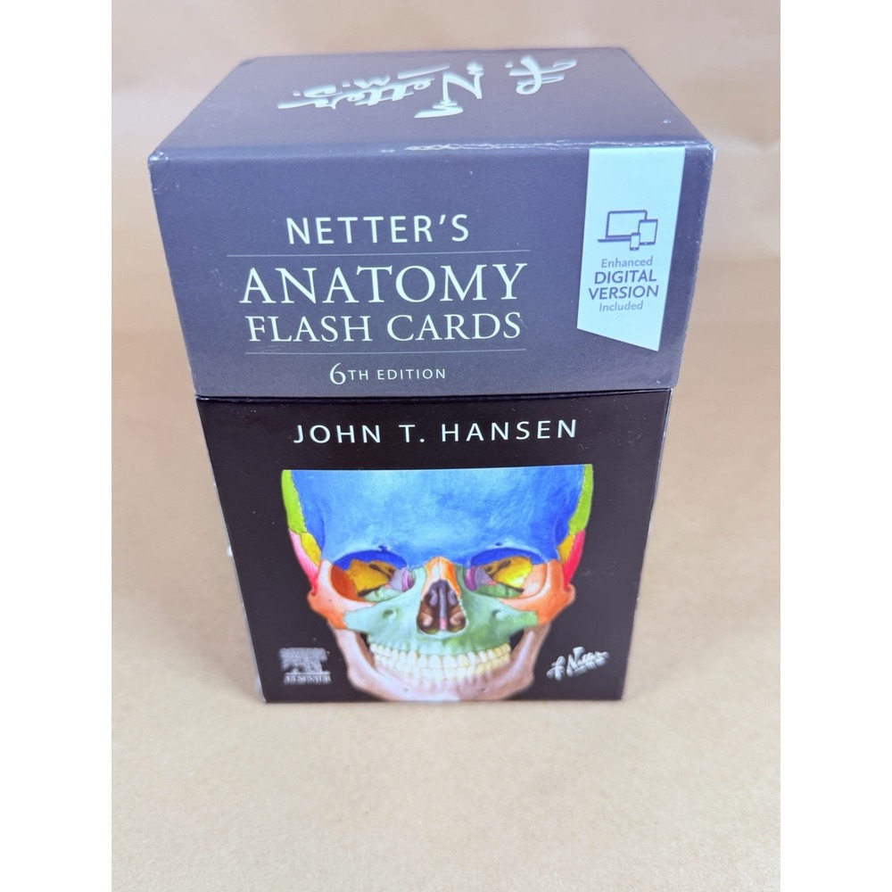 Netter's Anatomy Flash Cards 6th Edition John T Hansen Elsevier Medical Study